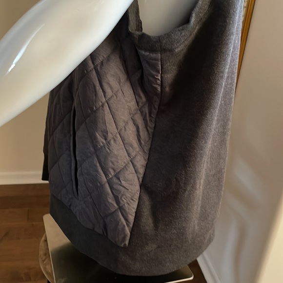 Polo Ralph Lauren REVERSIBLE Gray Heather Mock Neck Full Zip Vest - Picture 9 of 15